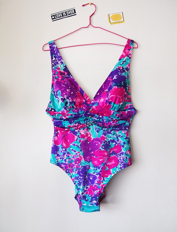 SPLASH // Vintage 90s One Piece Bathing Suit by lessthanzero