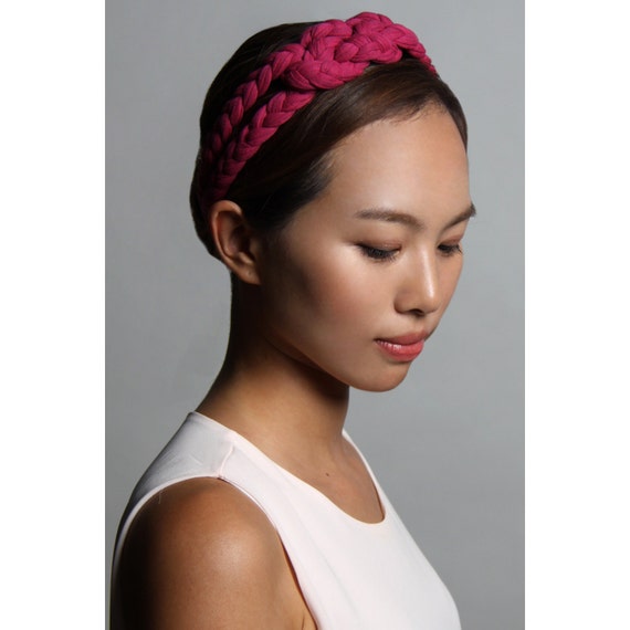 Raspberry Headband, Hairband, Hair Accessories, Fabric Necklace