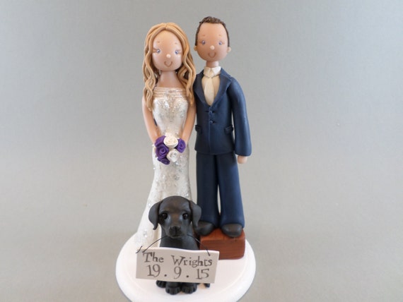  Short  Groom  Tall  Bride  Personalized Wedding  Cake  Topper 