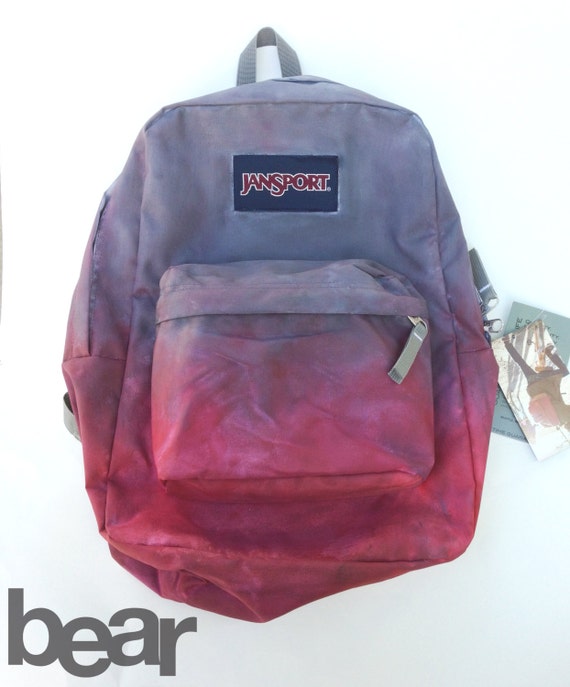 custom jansport backpack ombre wash hand painted by custom jansport backpack ombre wash hand painted by