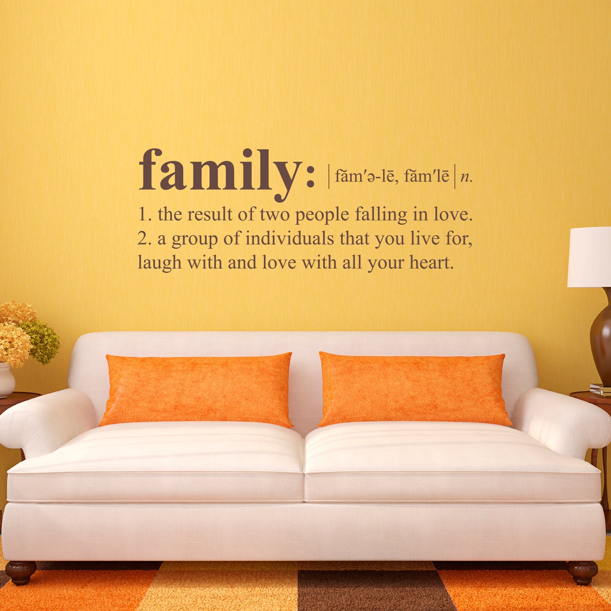 Family Definition Wall Decal Dictionary definition Decal