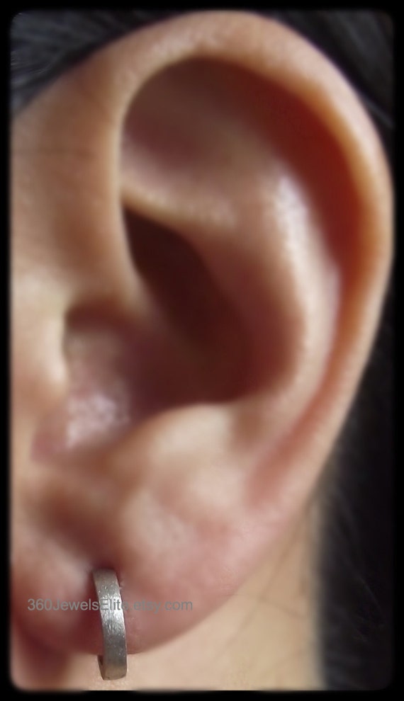 Custom gauged earrings for men Gauge hoop by 360JewelsElite