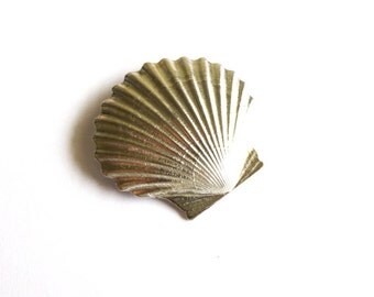 Silver Shell Barrette Seashell Hair Clip Nature Ariel Mermaid Costume Bride Bridal Bridesmaid Beach Wedding Accessories Womens Gift For Her