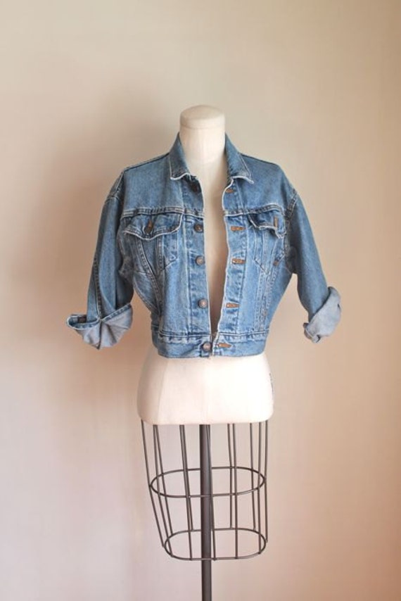 levis crop denim jacket