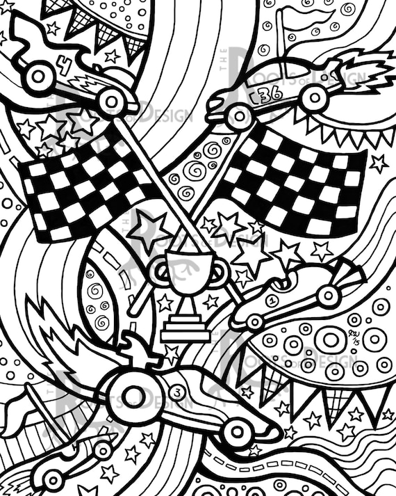 race car design coloring pages - photo #40