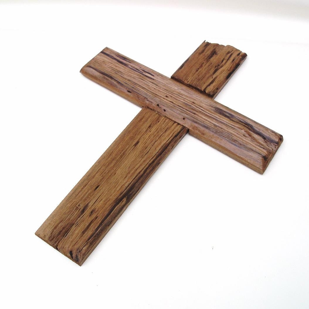 Rustic Wooden Cross Pecky Cypress Wood Crucifix Religious Art