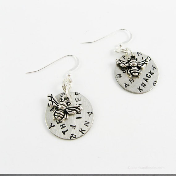 Teachers Jewelry Spelling Bee Earrings for Teacher Gift Word