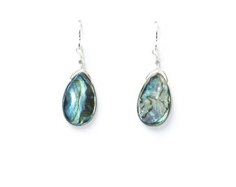 Abalone earrings | Etsy