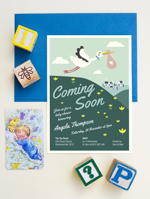 Coming Soon Baby Shower Invitation Printable