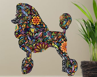 Standard Poodle Dog Decal Wall Sticker