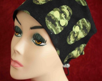 Camo Skulls Surgical Cap (biker/chemo/surgical)