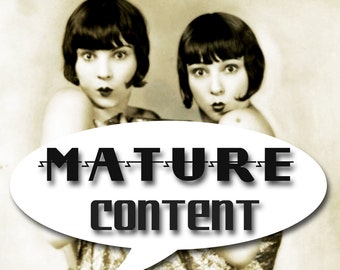 MATURE... Tie Me Up, Tie Me Down... Instant Digital Download... Vintage Erotic Fetish Photograph... Vintage Nude Photo