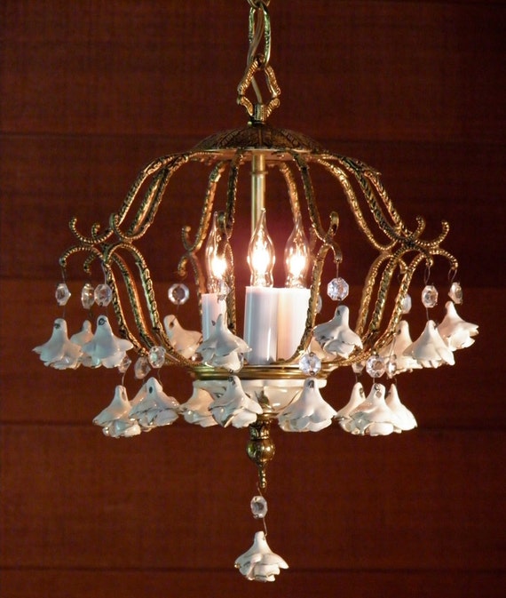 Vintage Rose Chandelier 7