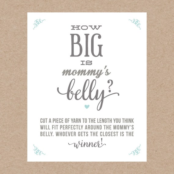 How Big Is Mommy S Belly Printable X By Hollisita On Etsy