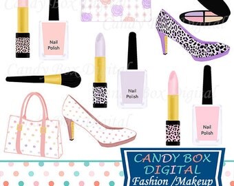 Fashion And Makeup Clipart Diva Girly Clipart Nail Polish Clip Art Commercial Use