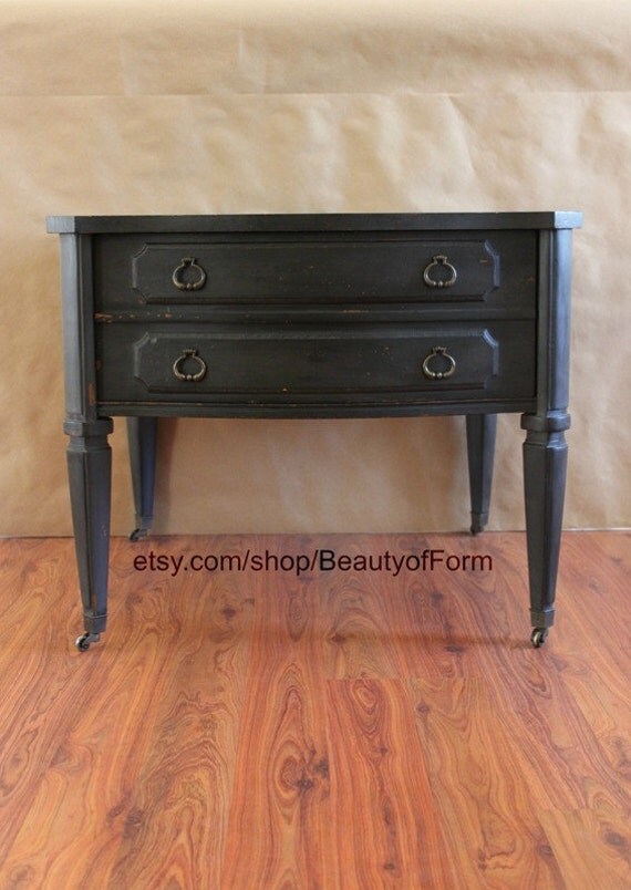 Vintage Wood End Table