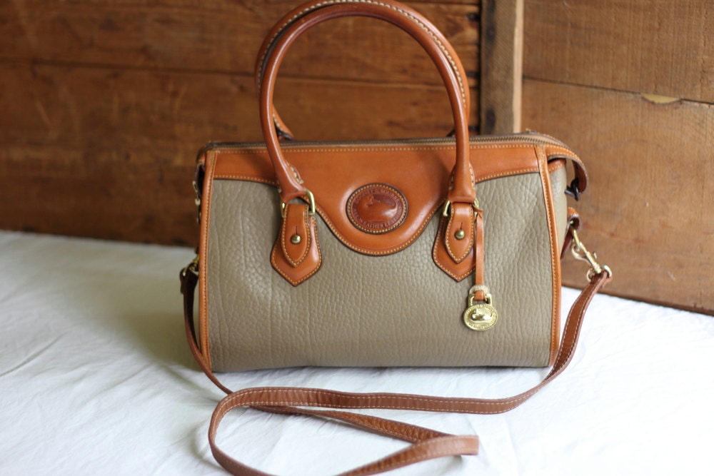 DOONEY and BOURKE Taupe AWL Doctor's Satchel/ Vintage
