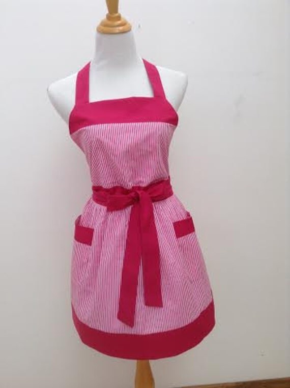 Retro apron full apron vintage apronclassic by CookiCostaRica