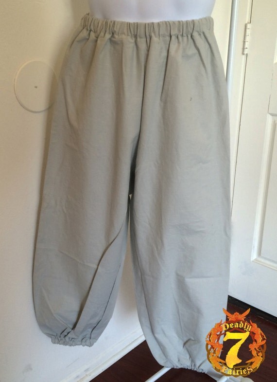 Gray Peasant Pants