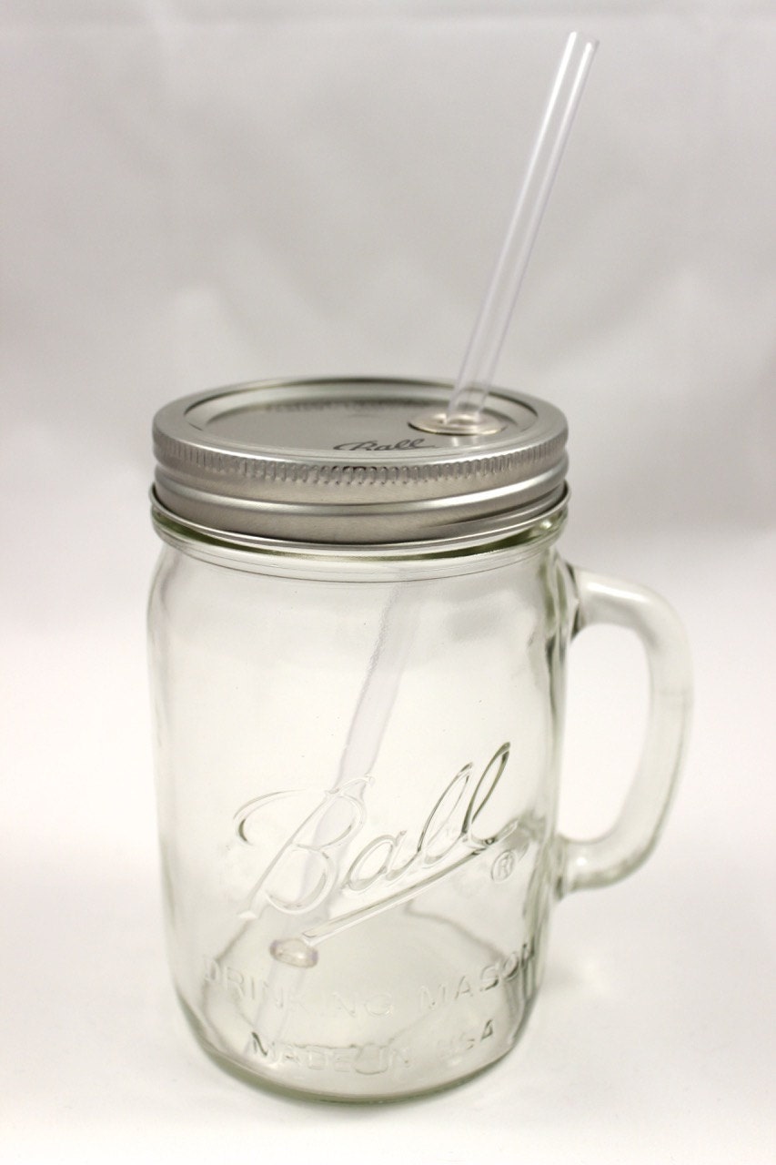 24oz mason jar with handle