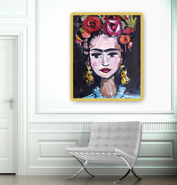 Frida Kahlo roses Print large