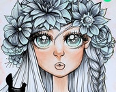 Digital stamp- 'Aurora' Floral Kiss - 300 dpi JPEG/PNG files - MAC_aurora_11.jpg