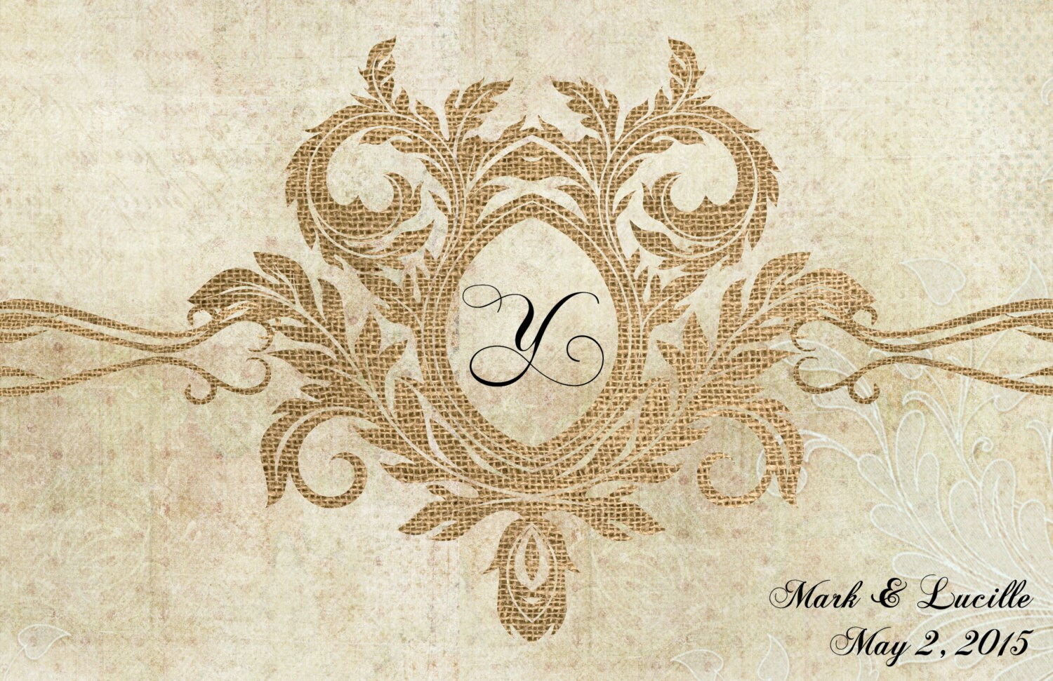 Burlap Look Paper Placemats Premium Rehearsal Dinner Placemats