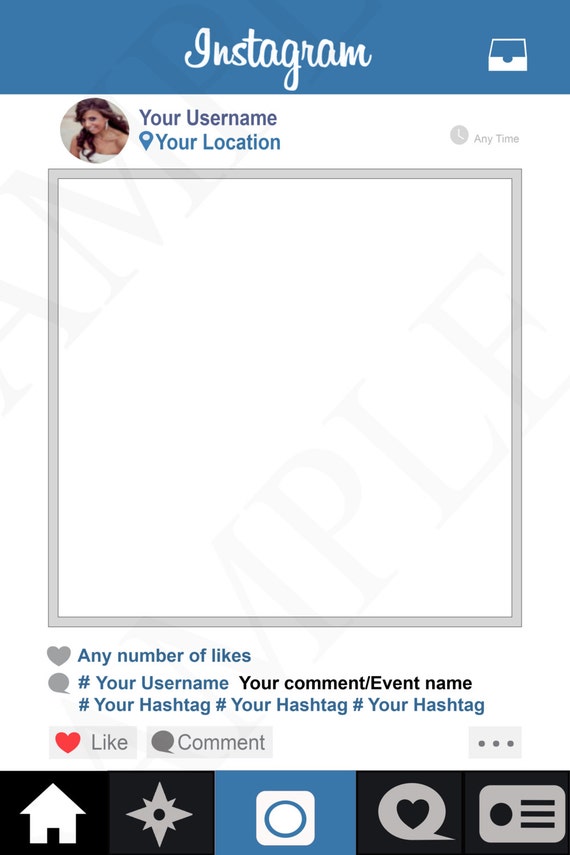 Instagram Photo Prop Instagram printable by PleasebeSeatedDesign
