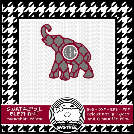 Download Quatrefoil Elephant , Preppy Monogram, Frame - SVG Files ...