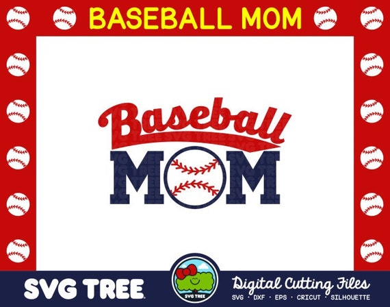 Download Baseball Mom SVG DXF Vector Files for Cricut Design by SVGTREE