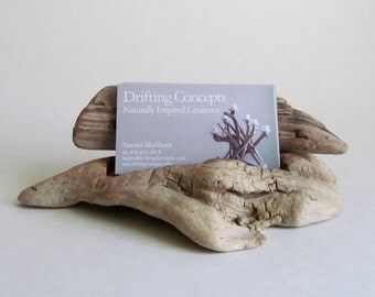 Carved Driftwood Business Card Holder, Driftwood Business Card Display, Driftwood Business Card Display, Wood Business, Wood Card Holder