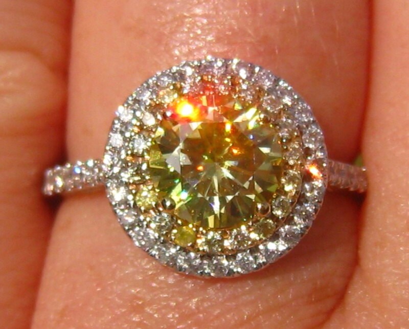 Yellow Moissanite Engagement Ring - www.inf-inet.com