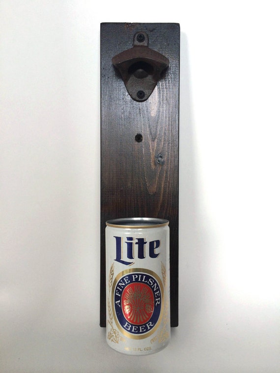 catcher bottle cap vintage opener mounted wall with With Mounted Cap Opener Beer Miller Lite Bottle Vintage Wall A Can