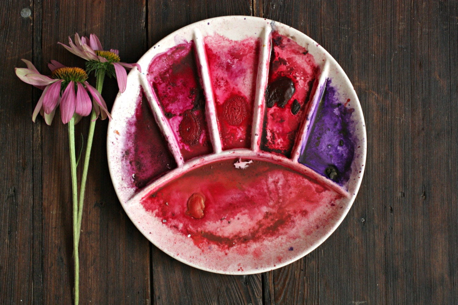 Vintage Artist Palette Vintage Paint Supply by OurVintageBungalow