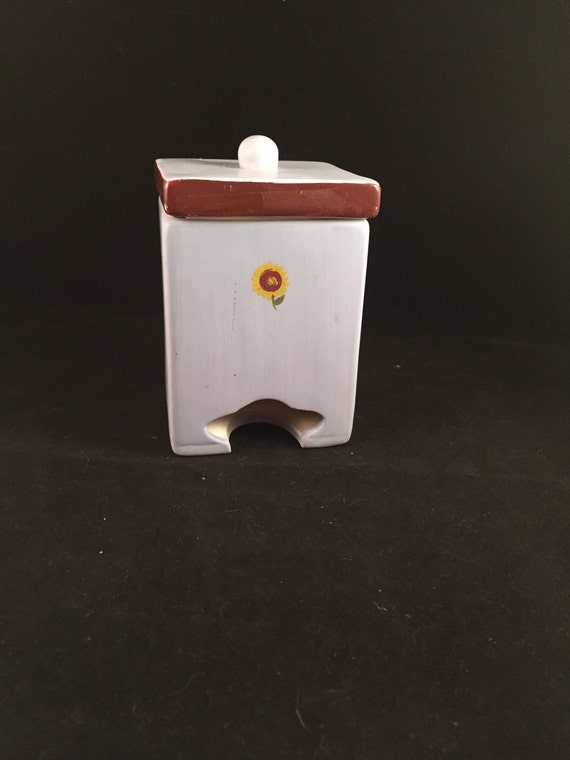 Vintage Ceramic Tea Bag Canister Tea Bag Holder Tea Bag