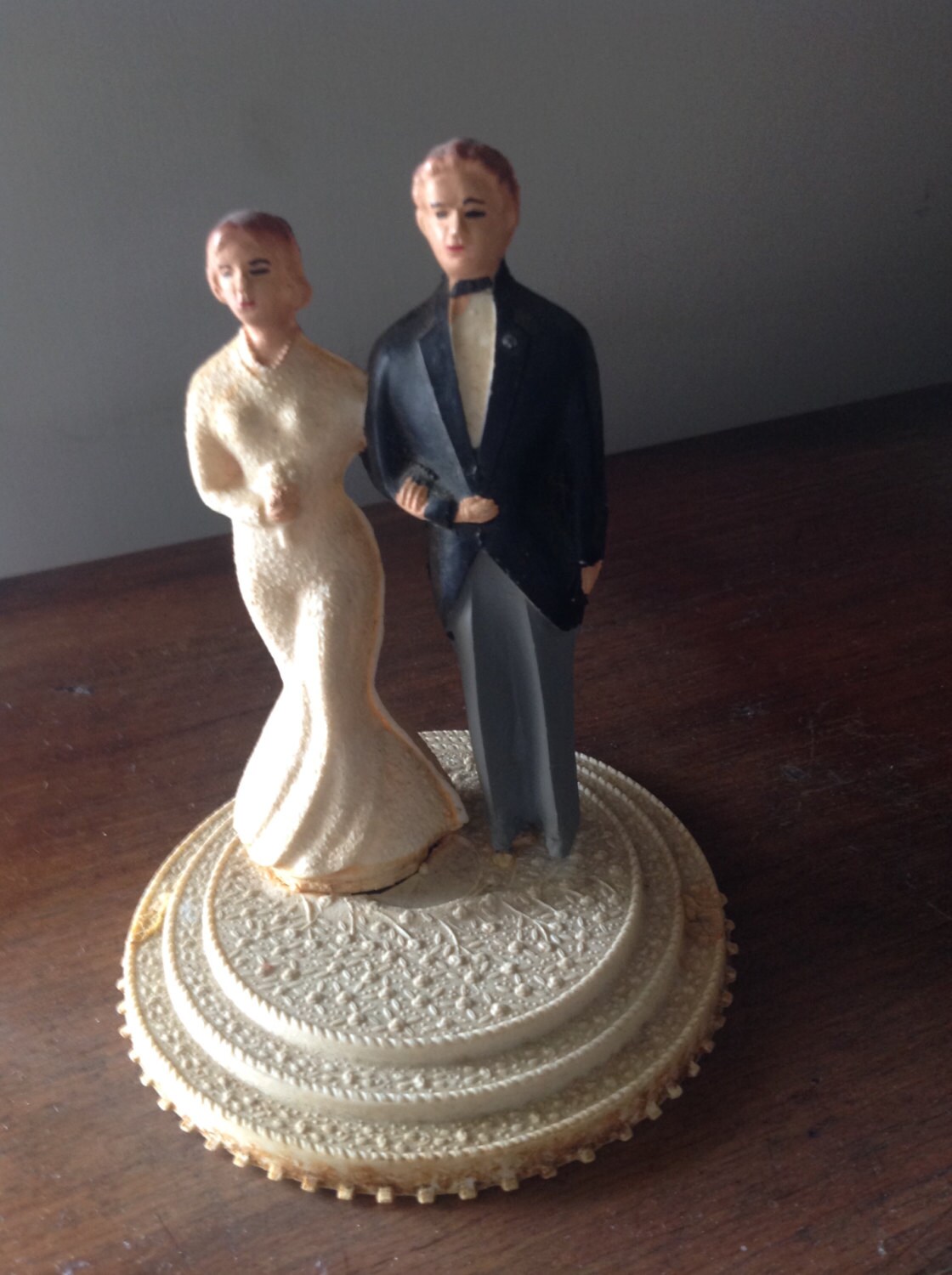 Vintage Wedding Cake Topper 1930 by Artemisia1913 on Etsy