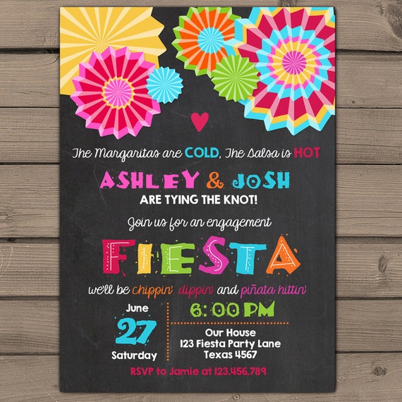 Fiesta Engagement Party Invitations 3