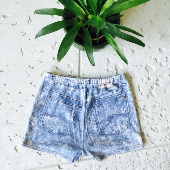 Ridiculous Spandex Cotton Denim Printed Shorts