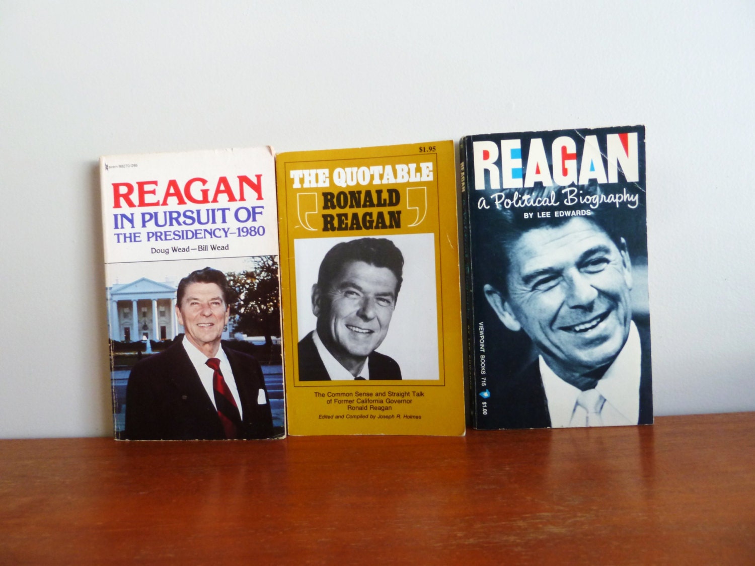 3 Ronald Reagan Books 1967 A Political Biography 1975 The