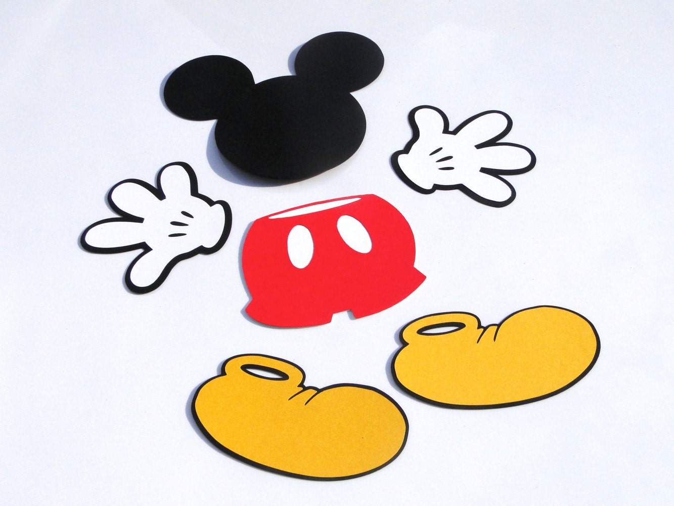 Mickey Mouse Glove Die Cut Disney's Mickey Mouse