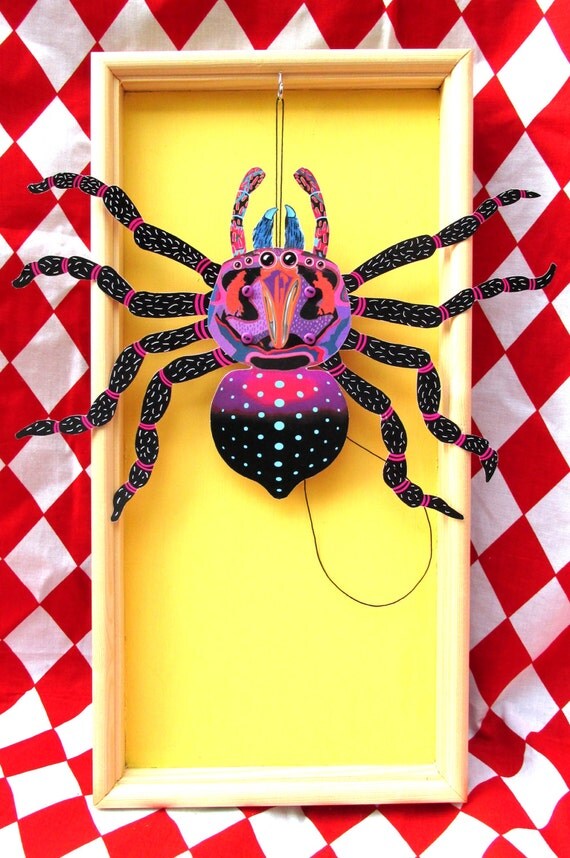 Spider jumpingjack puppetmaking kit