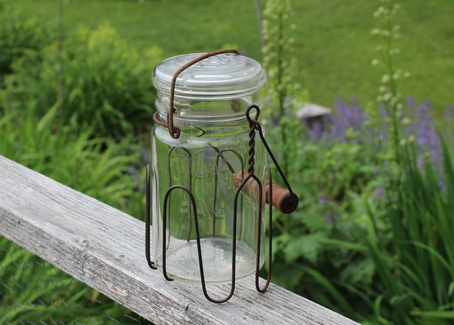 Vintage Wire Mason Jar Holder Canning Jar Holder