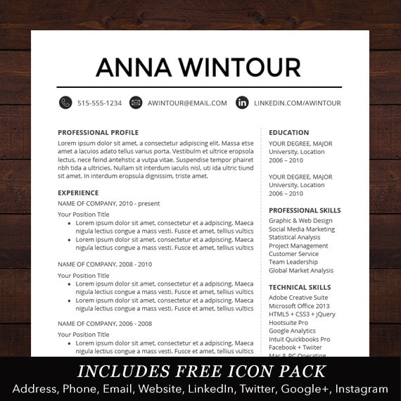 resume template cv template for word mac by