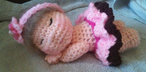 crochet sleeping doll