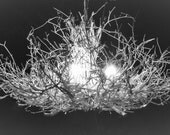 Custom Ordered by KELLIE!!-The Queen - 6 Light - White Chandelier - Rustic Twig Chandelier - Branch Chandelier - OOAK - Enchanted Forest Custom Ordered by KELLIE!!-The Queen - 6 Light - White Chandelier - Rustic Twig Chandelier - Branch Chandelier - OOAK - Enchanted Forest
