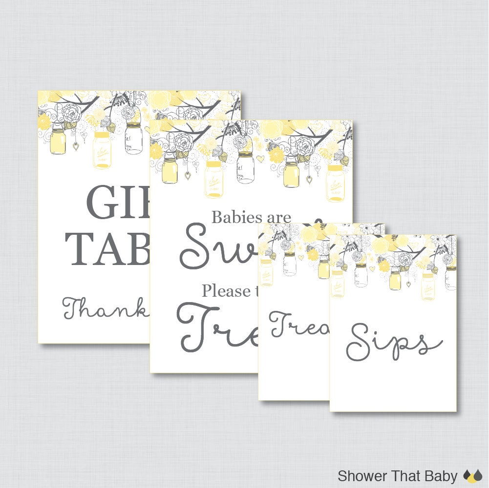 Printable Baby Shower Table Signs Favors Sign Babies are