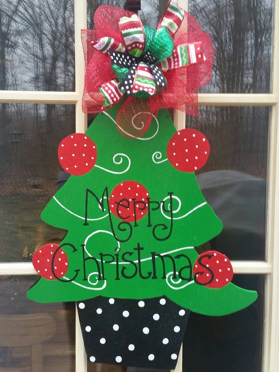 Christmas tree door hanger. Christmas Door Hanger. by MoniLulis
