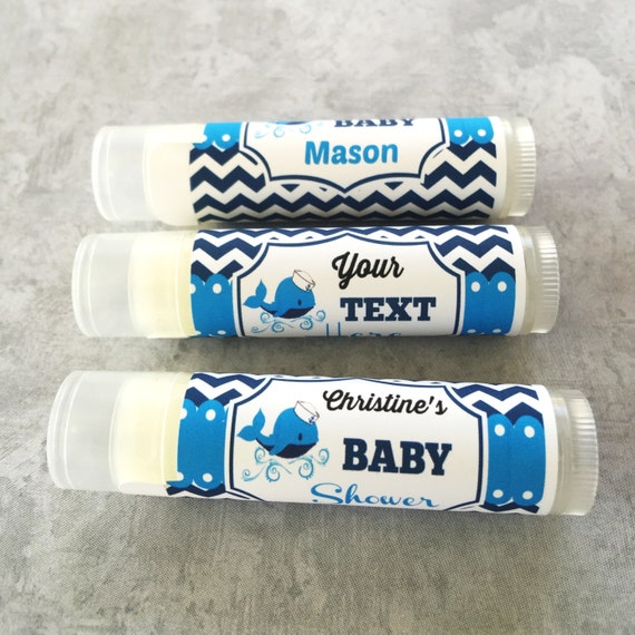 5 Pc Whale Lip Balm/Whale Baby Shower/Beach Baby