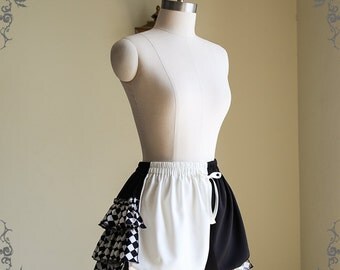 Cutie Cyber Lolita Tiered Bustle Ruffle Short Bloomers