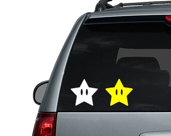 Nintendo Super Mario Star - Car Decal or Computer Decal